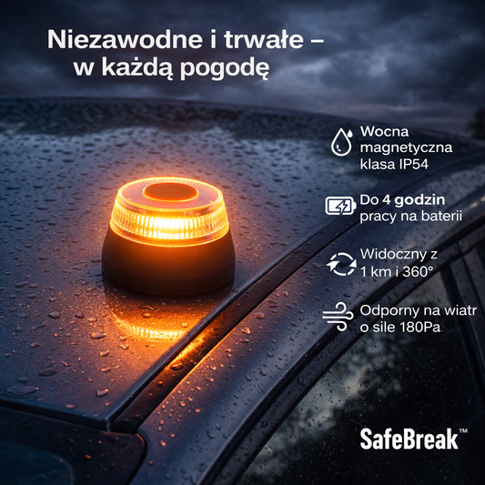 SafeBreak™ – Awaryjne światło ostrzegawcze LED do auta