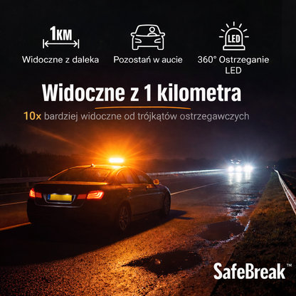 SafeBreak™ – Awaryjne światło ostrzegawcze LED do auta