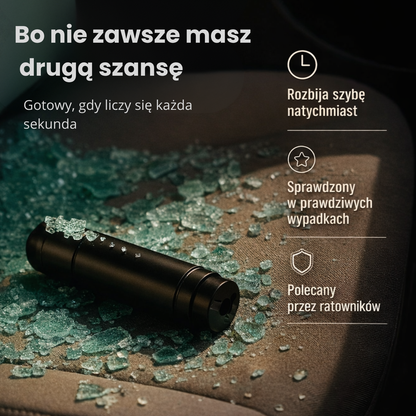 SafeBreak™- Młotek bezpieczeństwa do auta