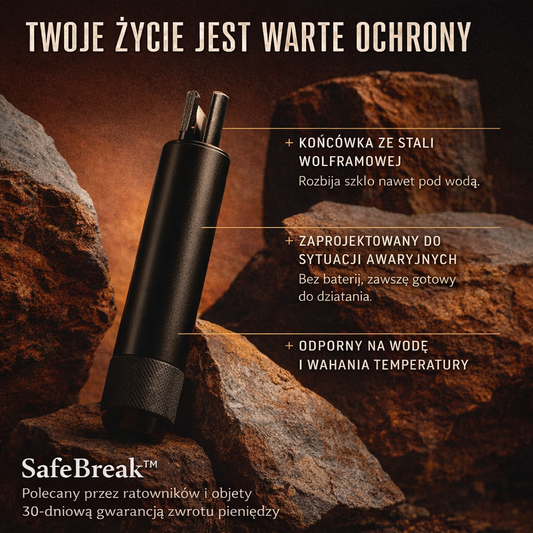 SafeBreak™- Młotek bezpieczeństwa do auta